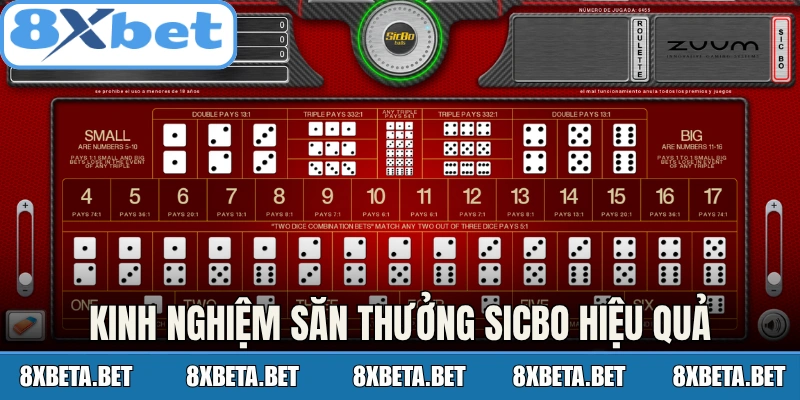 Kinh nghiệm săn thưởng Sicbo hiệu quả