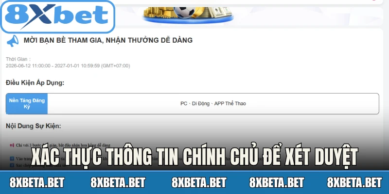 Xác thực thông tin chính chủ để xét duyệt suôn sẻ
